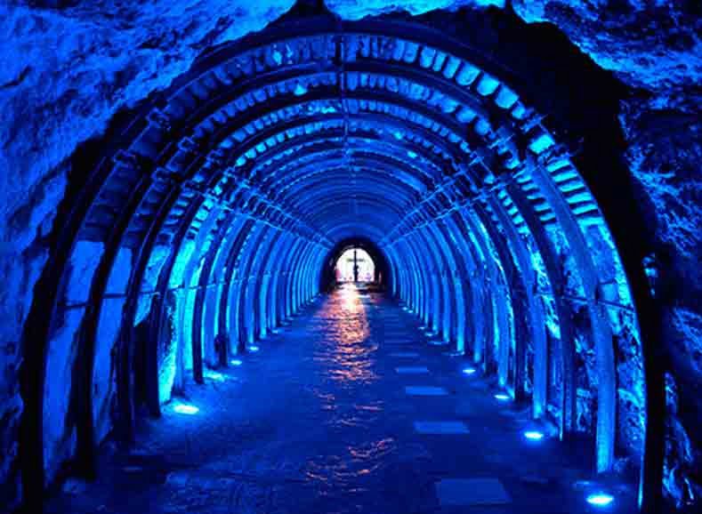Entrance to the Salt Cathedral of Zipaquirá.