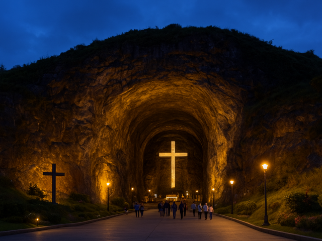 Entrada de la Catedral de Sal de Zipaquirá.
