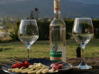 Wine tasting at a Colombian vineyard